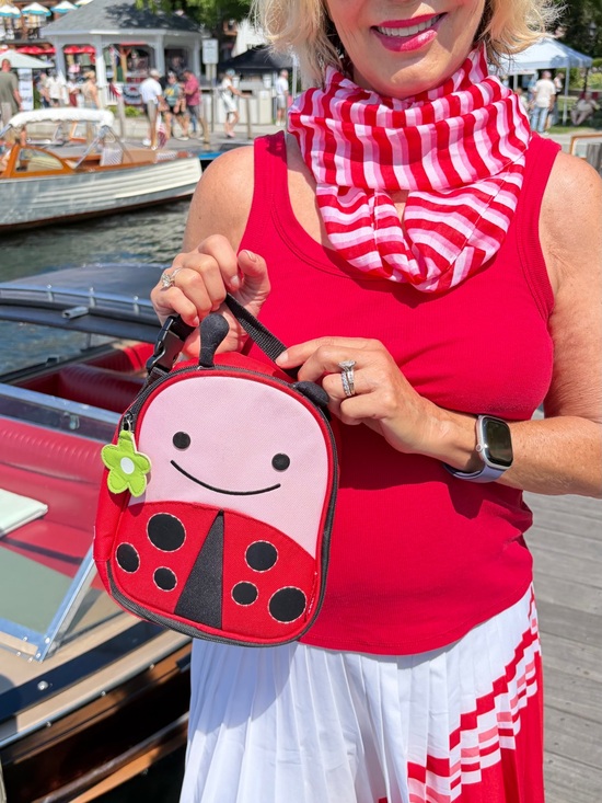 Skip Hop Other - Skip Hop Kids Ladybug Lunch Bag in Pink and Red